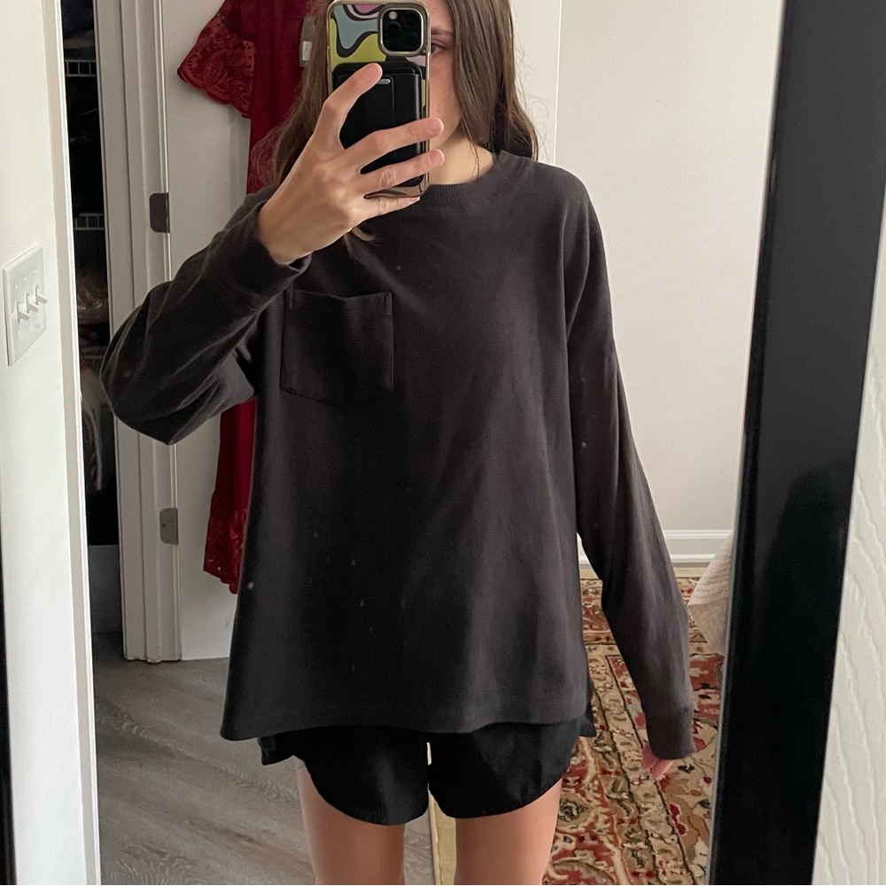 Urban Outfitters Waffle Knit Long Sleeve Shirt